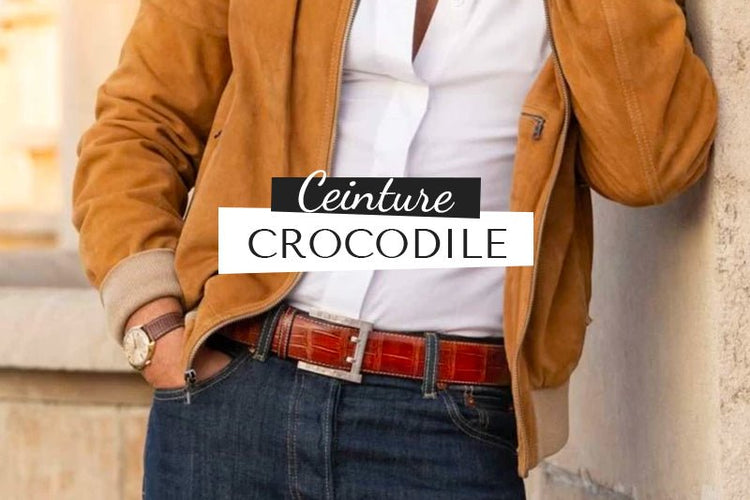 Ceinture Crocodile pour Homme