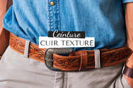Ceinture En Cuir PU Sans Boucle 117,5 Cm - Texturée, Pour Projets DIY, Colliers Animaux, Sacs, Accessoires - 5