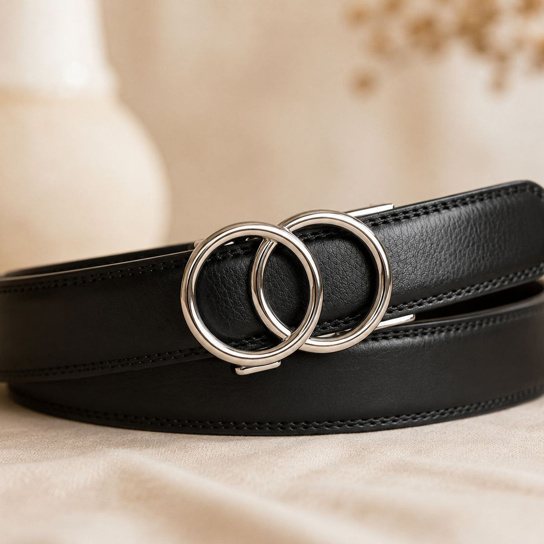 Ceinture automatique en cuir pour femme modele Lella