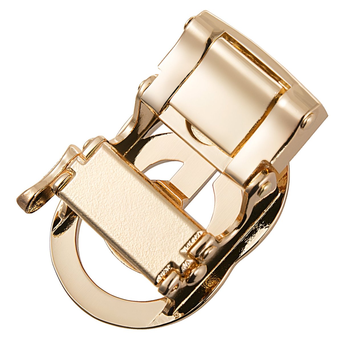 Boucle de ceinture automatique, "G" central, à strass, modèle Gabriella - La Boutique de la Ceinture