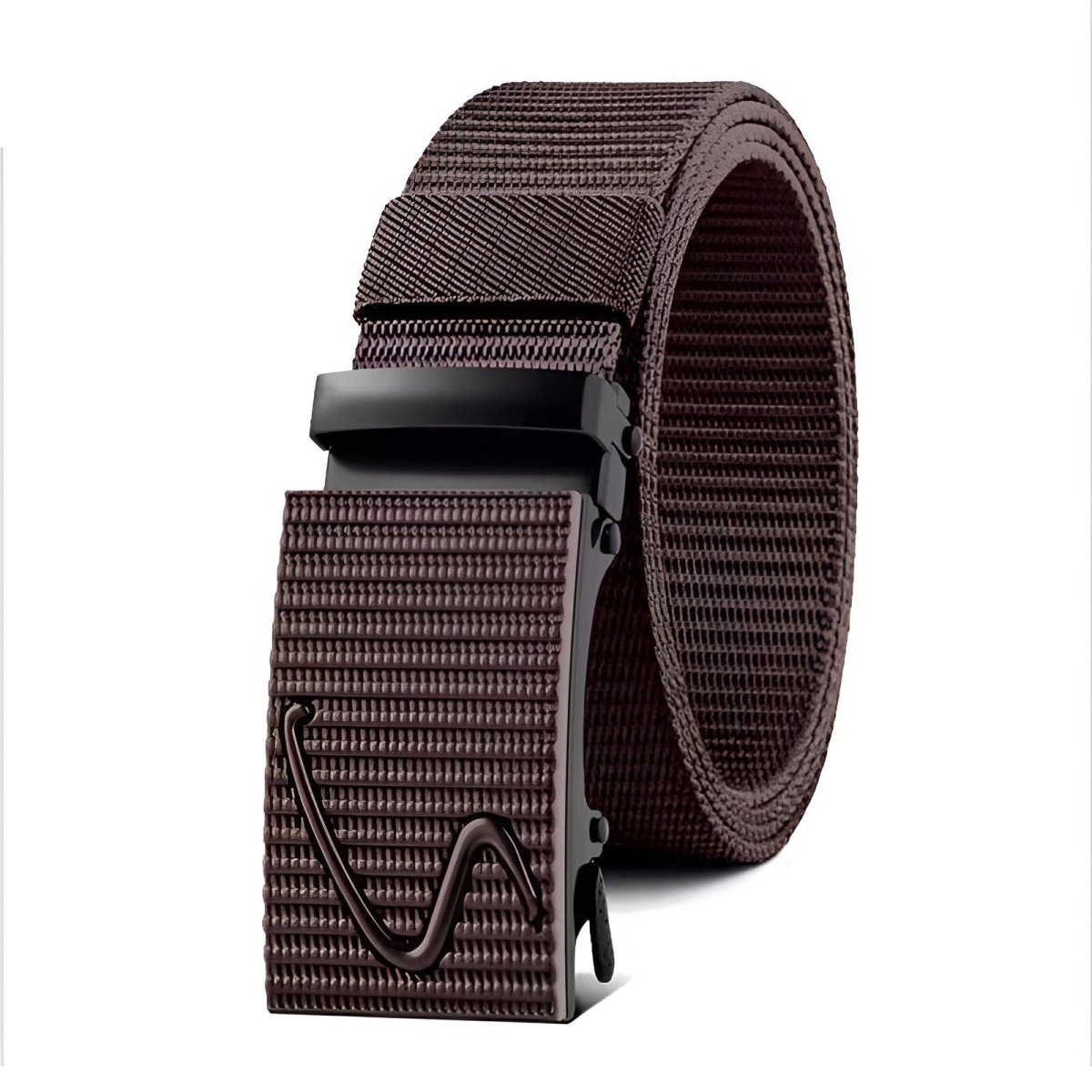 Ceinture en toile élastique pour homme, à boucle automatique, modèle Axel - La Boutique de la Ceinture