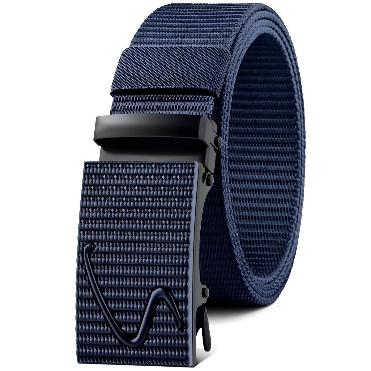 Ceinture en toile élastique pour homme, à boucle automatique, modèle Axel - La Boutique de la Ceinture