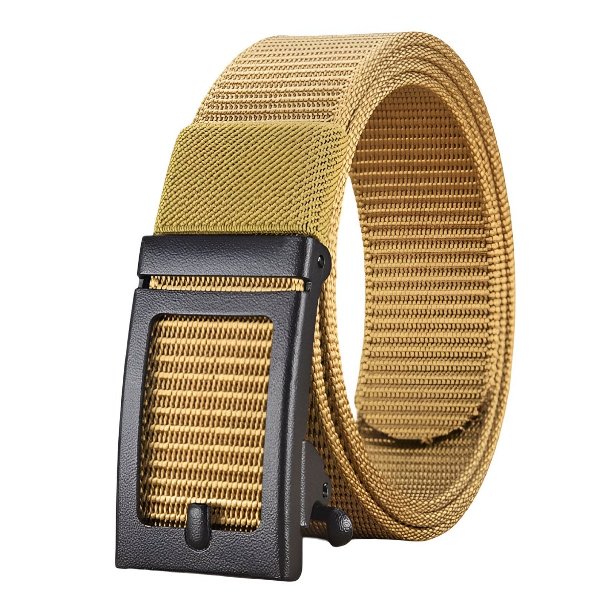 Ceinture en toile élastique pour homme, à boucle automatique, modèle Thomas - La Boutique de la Ceinture