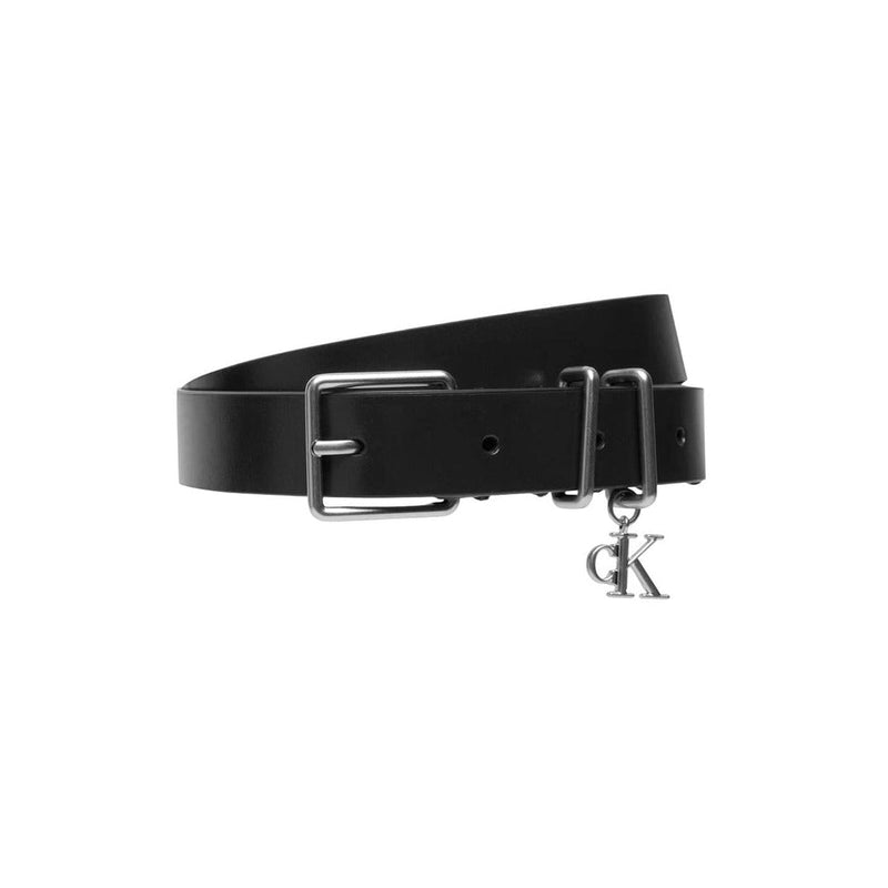 Ceinture Femme Calvin Klein Monogram Charm Keeper Belt Noir