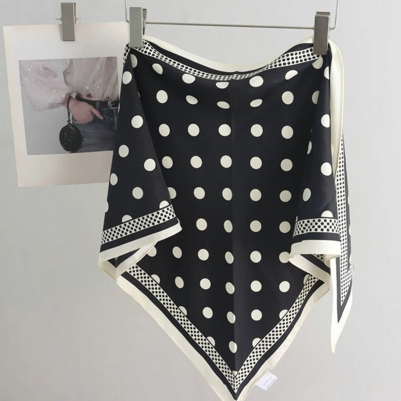Ceinture Foulard Femme à Pois Vintage, modèle Cathy