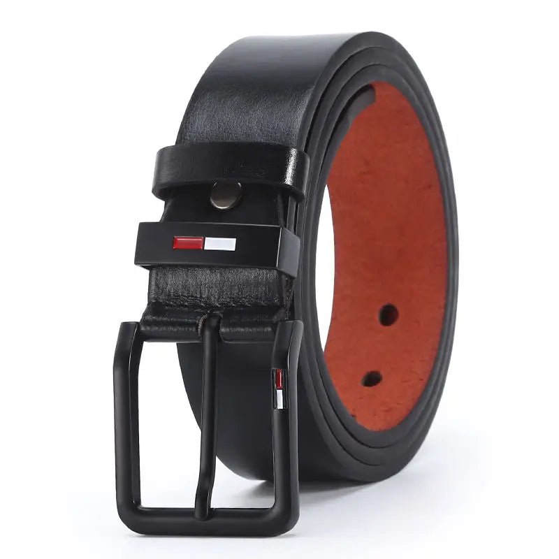 Ceinture Homme Cuir Large 3,8 cm Boucle Noire Mate - La Boutique de la Ceinture