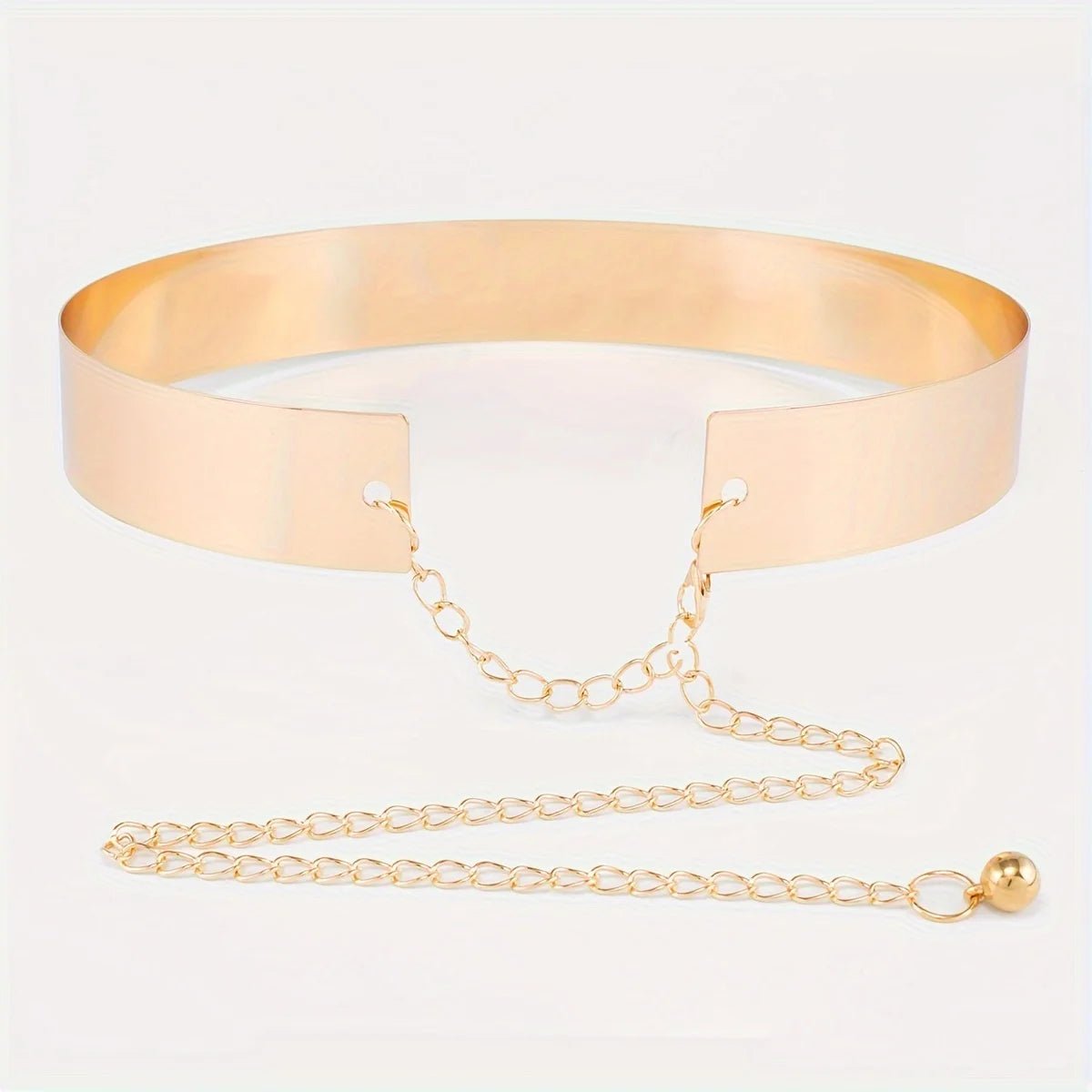 Ceinture Métallique Femme Dorée Élégance Couture, modèle Cléo - La Boutique de la Ceinture