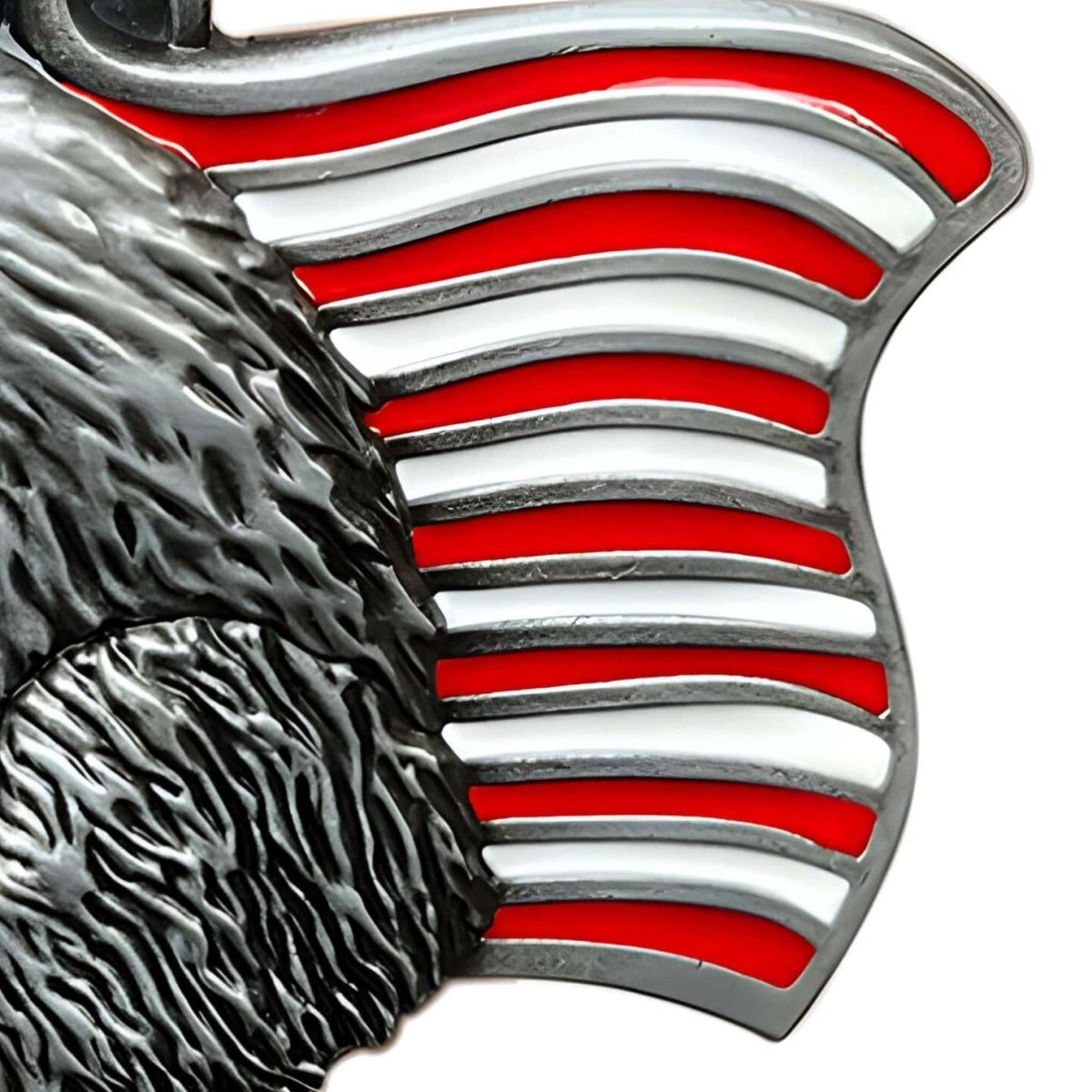 Boucle de ceinture Américaine, Aigle et drapeau, modèle Soren - La Boutique de la Ceinture