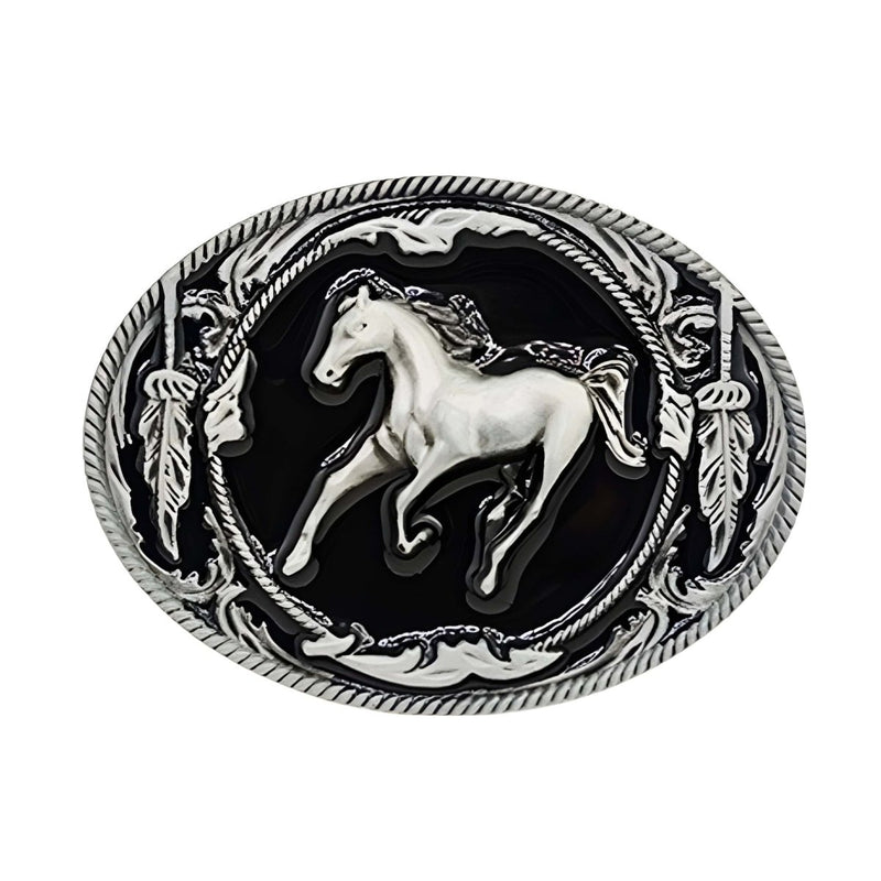 Boucle de ceinture Animal, cheval, modèle Olin