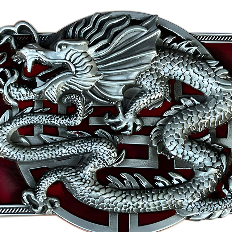 Boucle de ceinture Animal, dragon asiatique, modèle Bruce