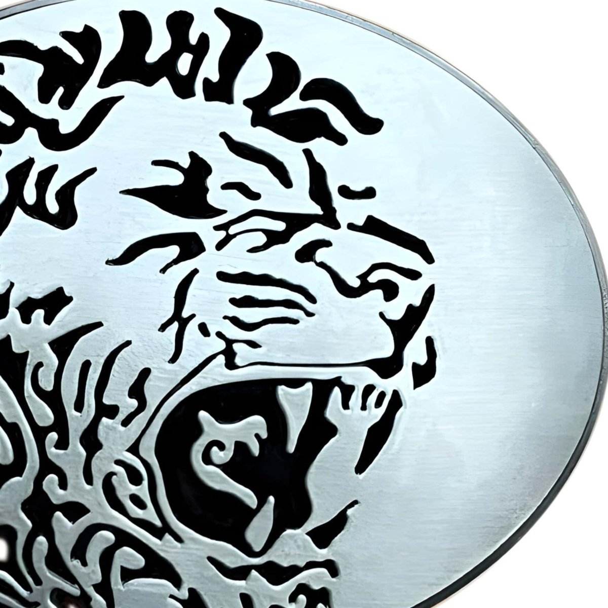 Boucle de ceinture Animal, lion rugissant, modèle Arthur - La Boutique de la Ceinture