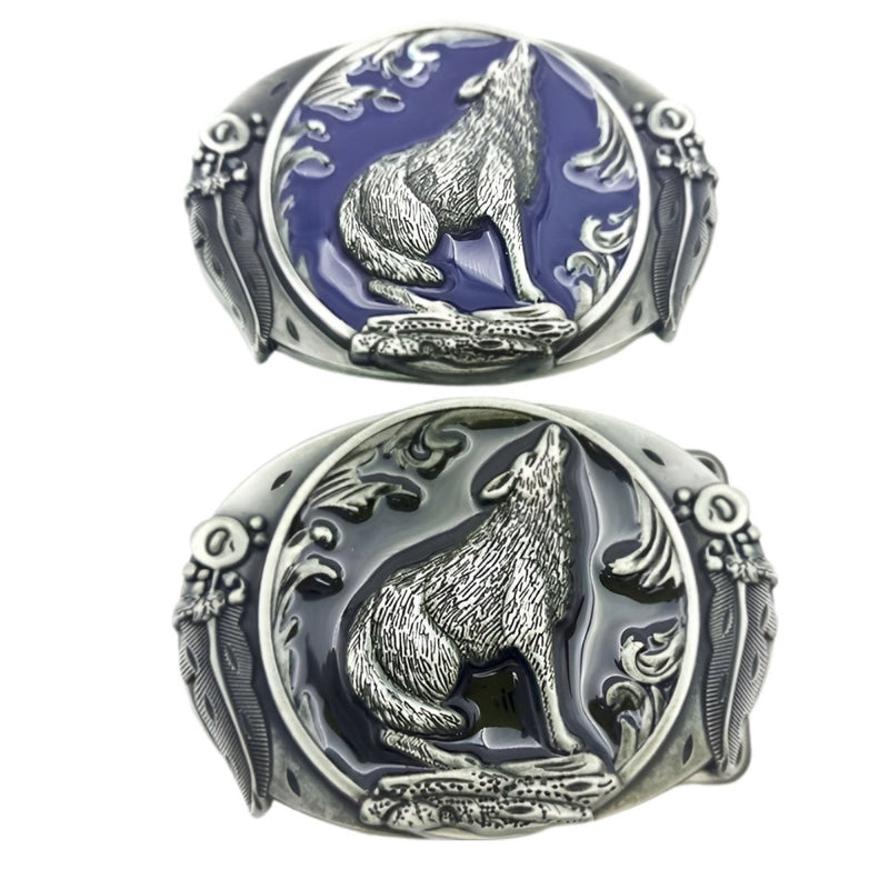 Boucle de ceinture Animal, loup, modèle Finn