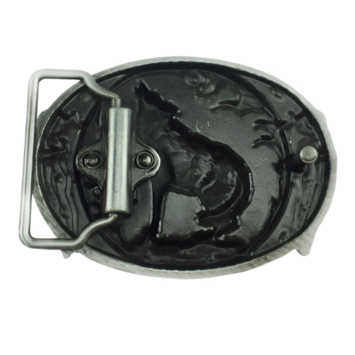 Boucle de ceinture Animal, loup, modèle Finn - La Boutique de la Ceinture