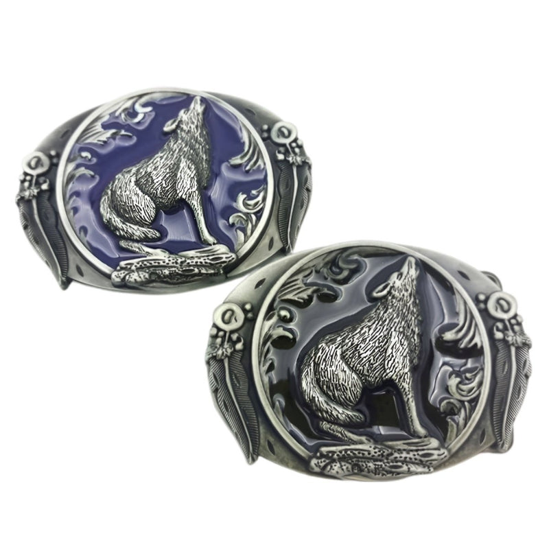 Boucle de ceinture Animal, loup, modèle Finn