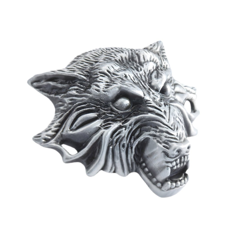 Boucle de ceinture Animal, tête de loup, modèle Terrence