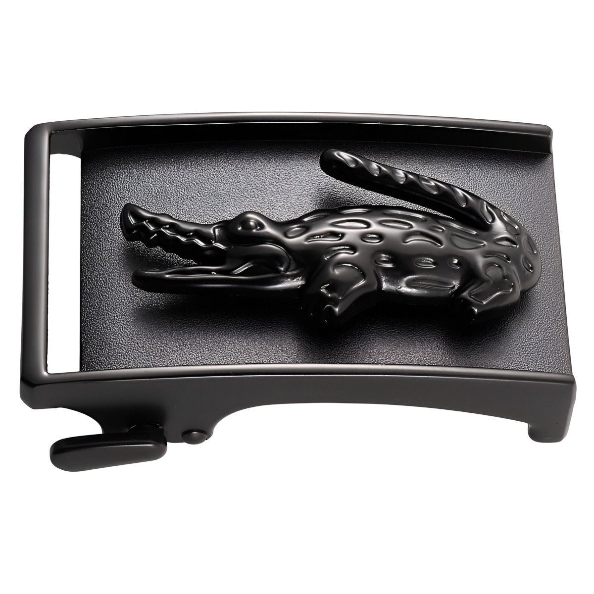 Boucle de ceinture automatique, motif crocodile, modèle Ilyas - La Boutique de la Ceinture
