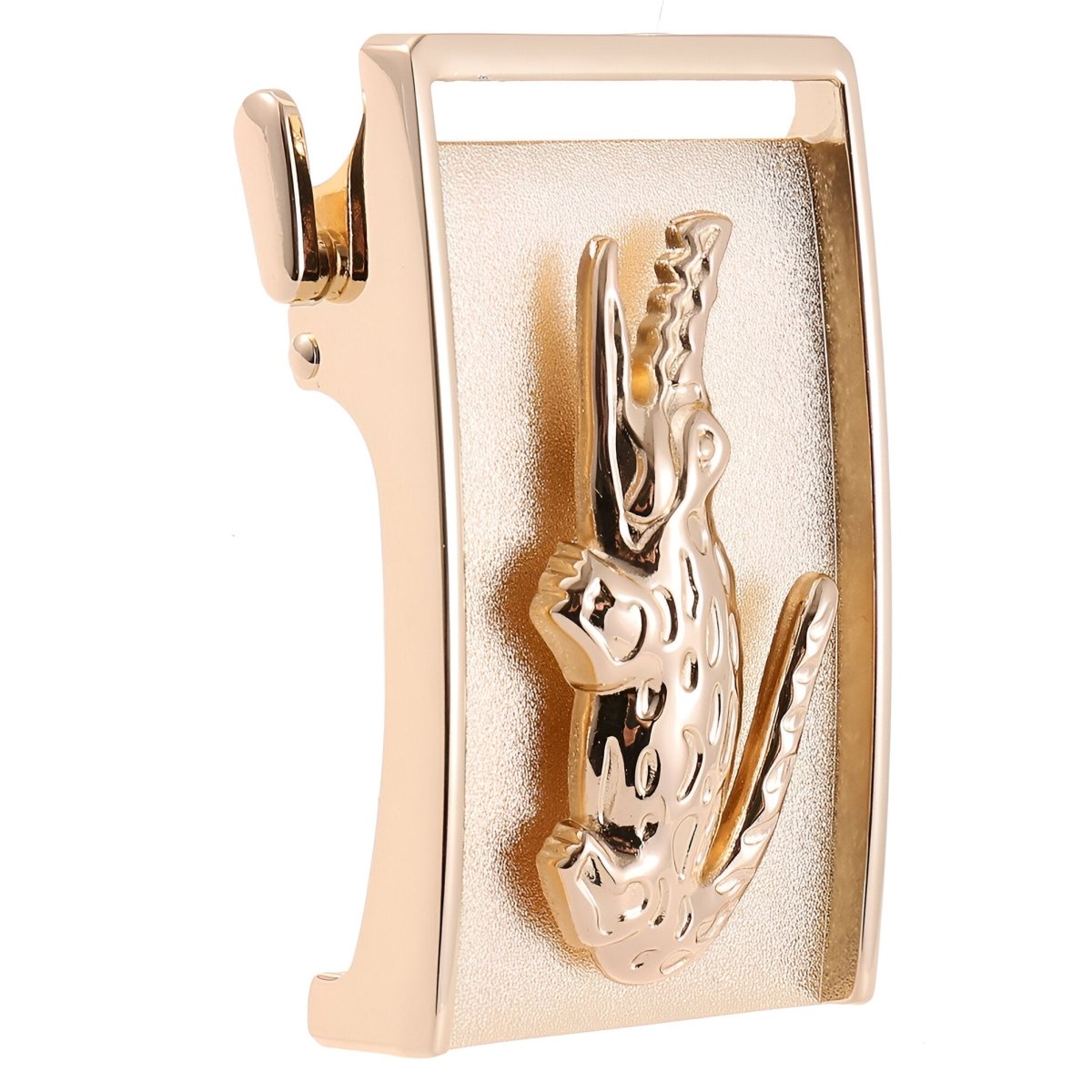 Boucle de ceinture automatique, motif crocodile, modèle Ilyas - La Boutique de la Ceinture
