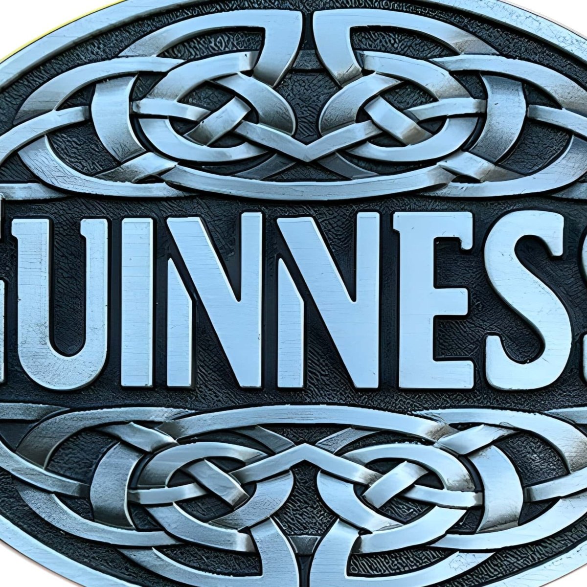 Boucle de ceinture Celtique, GUINNESS, modèle Milio - La Boutique de la Ceinture