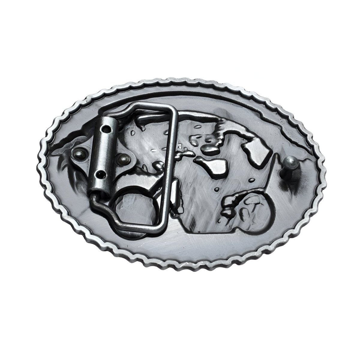 Boucle de ceinture Moto, "Born to be Free" modèle Logan - La Boutique de la Ceinture