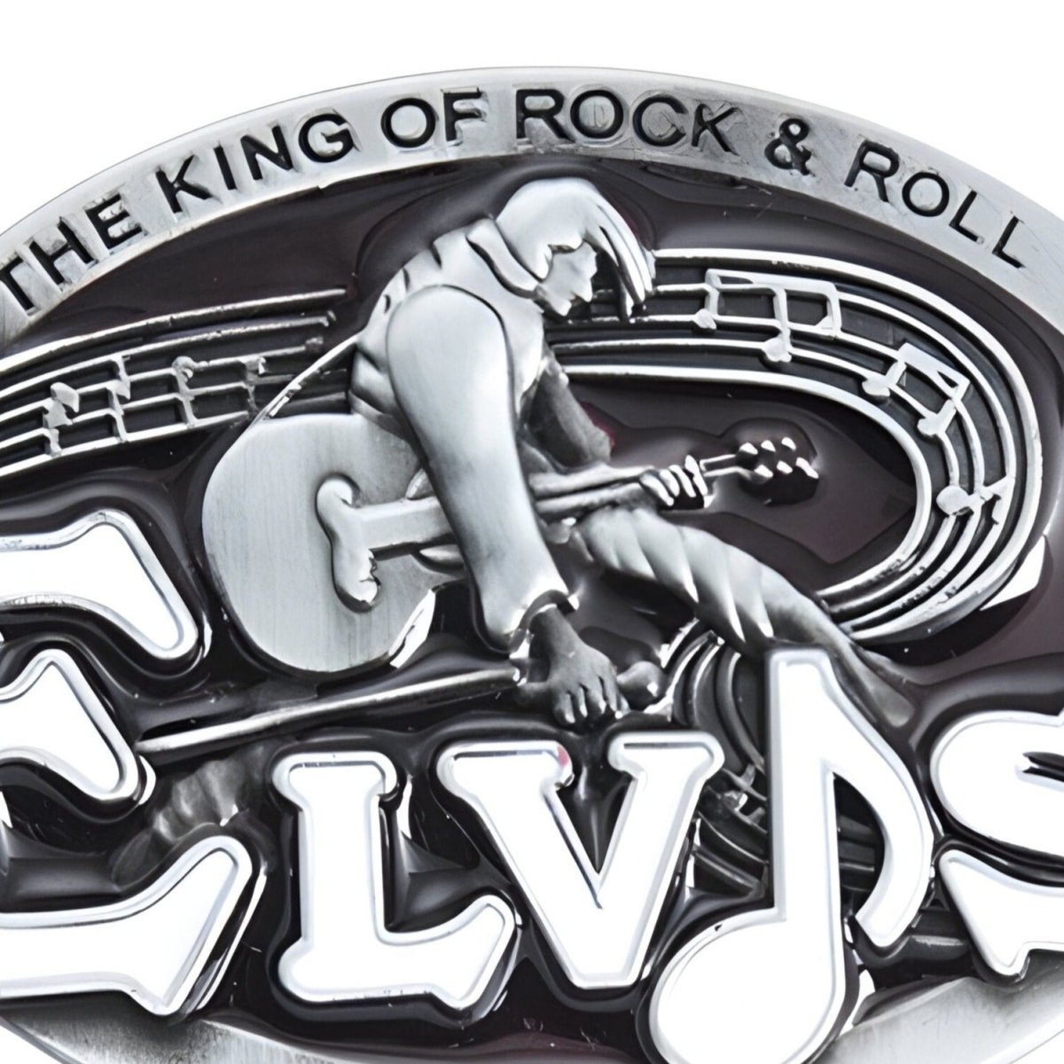 Boucle de ceinture Musique, Elvis Presley, modèle Bryce - La Boutique de la Ceinture