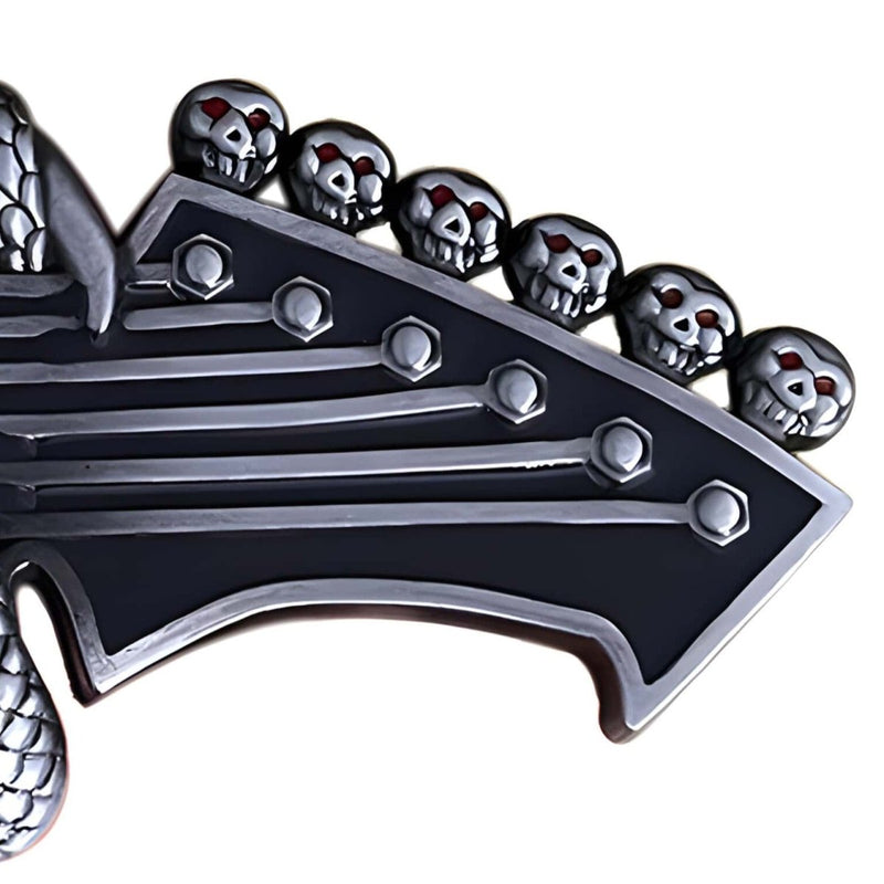 Boucle de ceinture Musique, tête de guitare, modèle Jordan