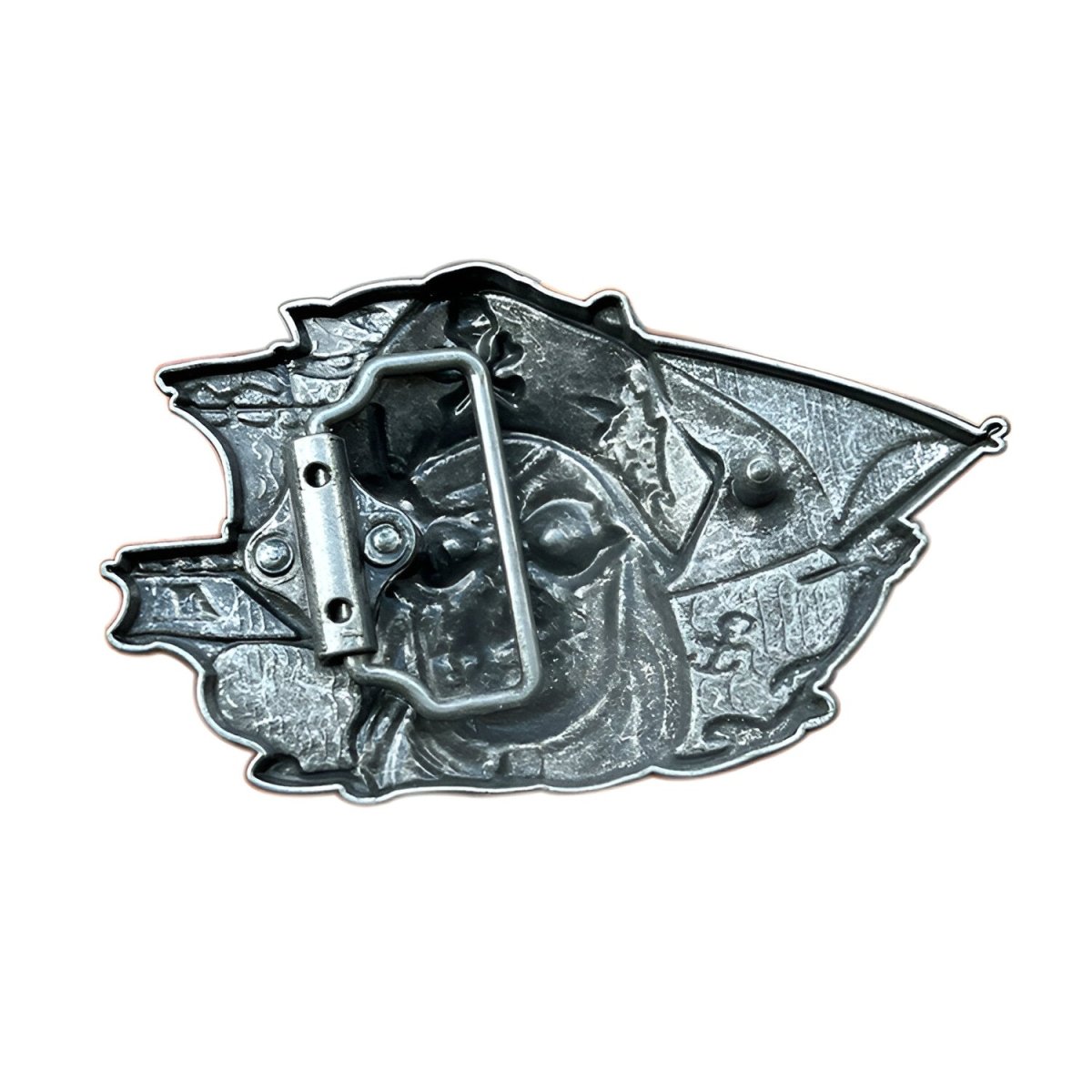 Boucle de ceinture Tête de Mort, pirate, modèle Colton - La Boutique de la Ceinture