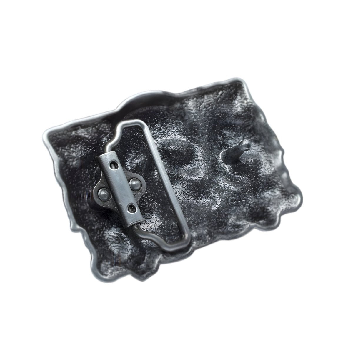 Boucle de ceinture triple Têtes de Mort, modèle Burton - La Boutique de la Ceinture