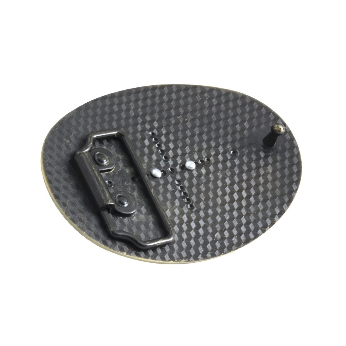 Boucle de ceinture Western, tête de taureau sur fond floral, modèle Emmett - La Boutique de la Ceinture