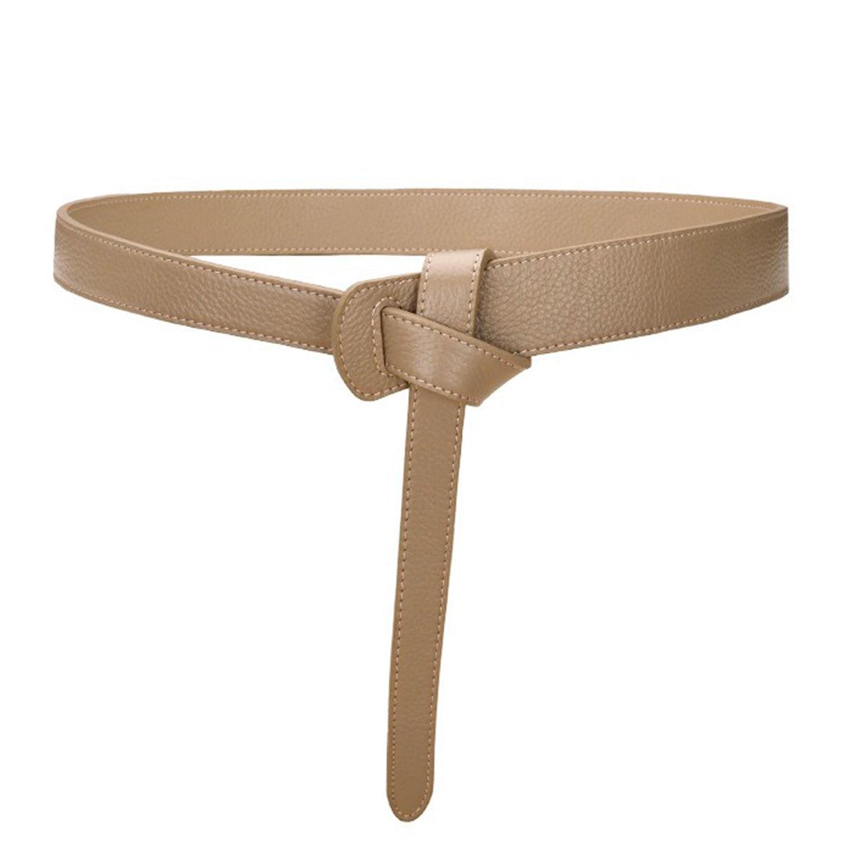 Ceinture à nouer en cuir souple, modèle Thiphilia - La Boutique de la Ceinture