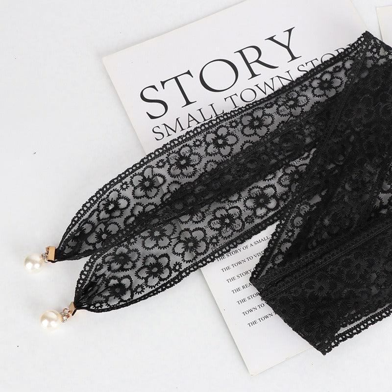 Ceinture à nouer en dentelle, modèle Laila
