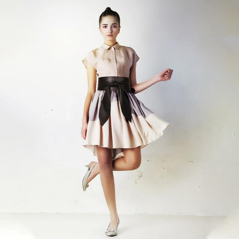 Ceinture à nouer large et souple, modèle Elly