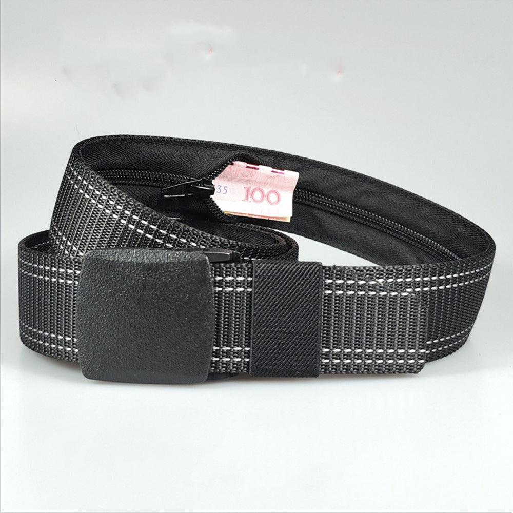 Ceinture Cache Billets en nylon pour homme ou femme, modèle Erekle - La Boutique de la Ceinture