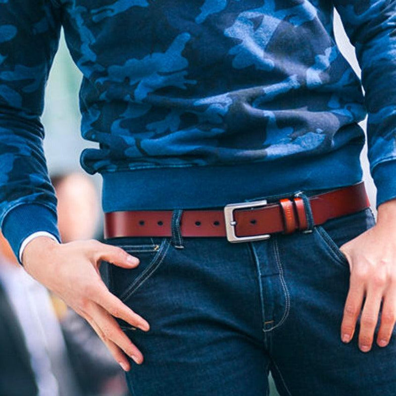 Ceinture Casual en cuir pour homme, modèle Goga