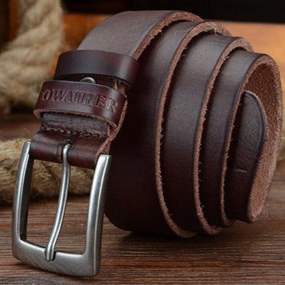 Ceinture Casual en cuir pour homme, modèle Isidore