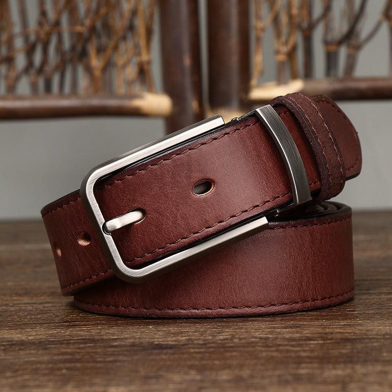 Ceinture Casual en cuir pour homme, modèle Uoope - La Boutique de la Ceinture