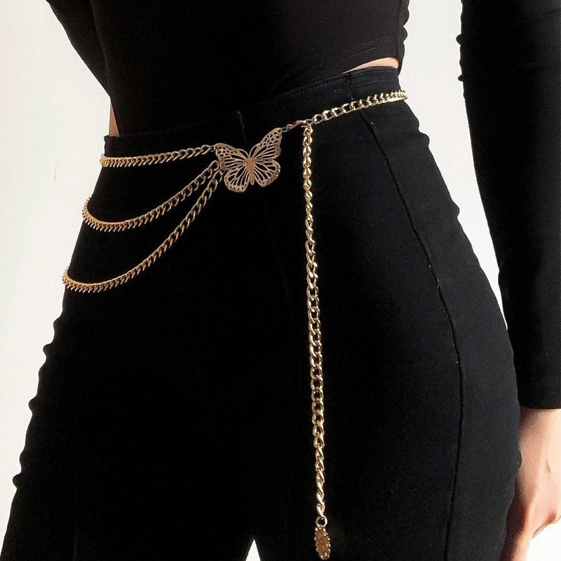 Ceinture chaîne pour femme, modèle Fienousa