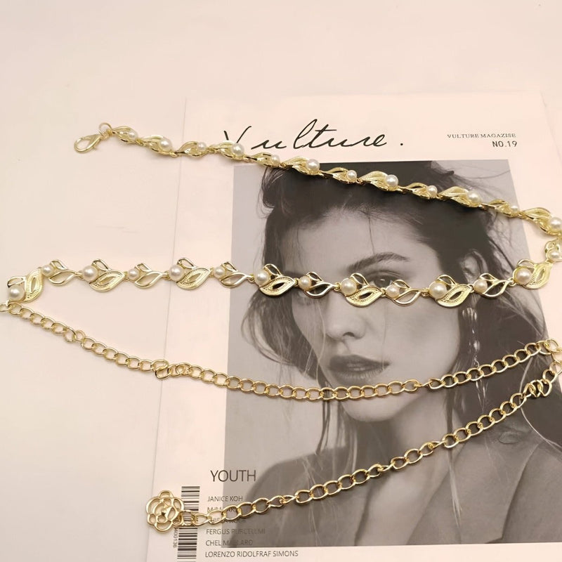 Ceinture chaîne pour femme, modèle Oborina