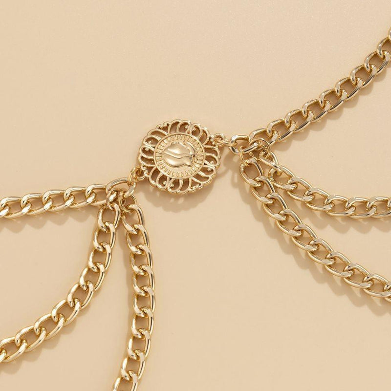 Ceinture chaîne pour femme, modèle Royliope