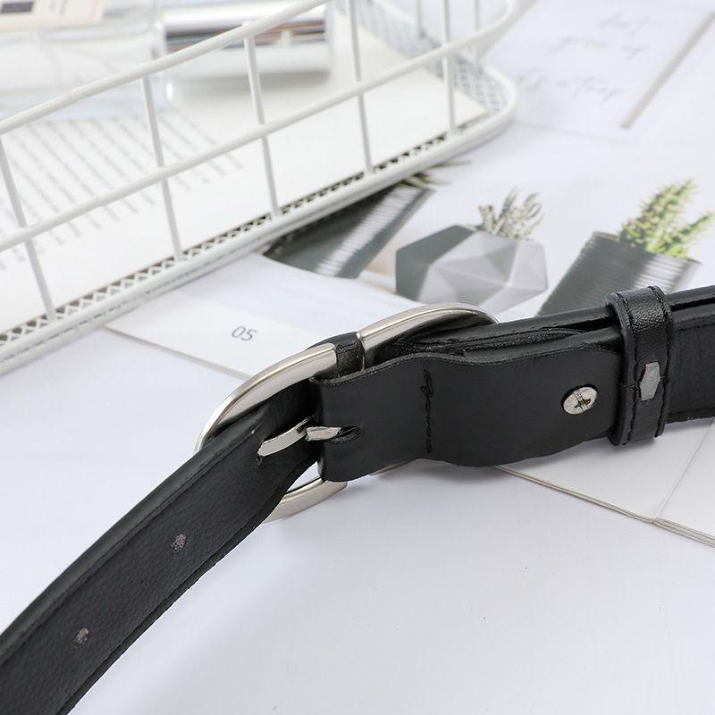 Ceinture classique pour femme à boucle double D, disponible en grande taille, modèle Jaelynn - La Boutique de la Ceinture