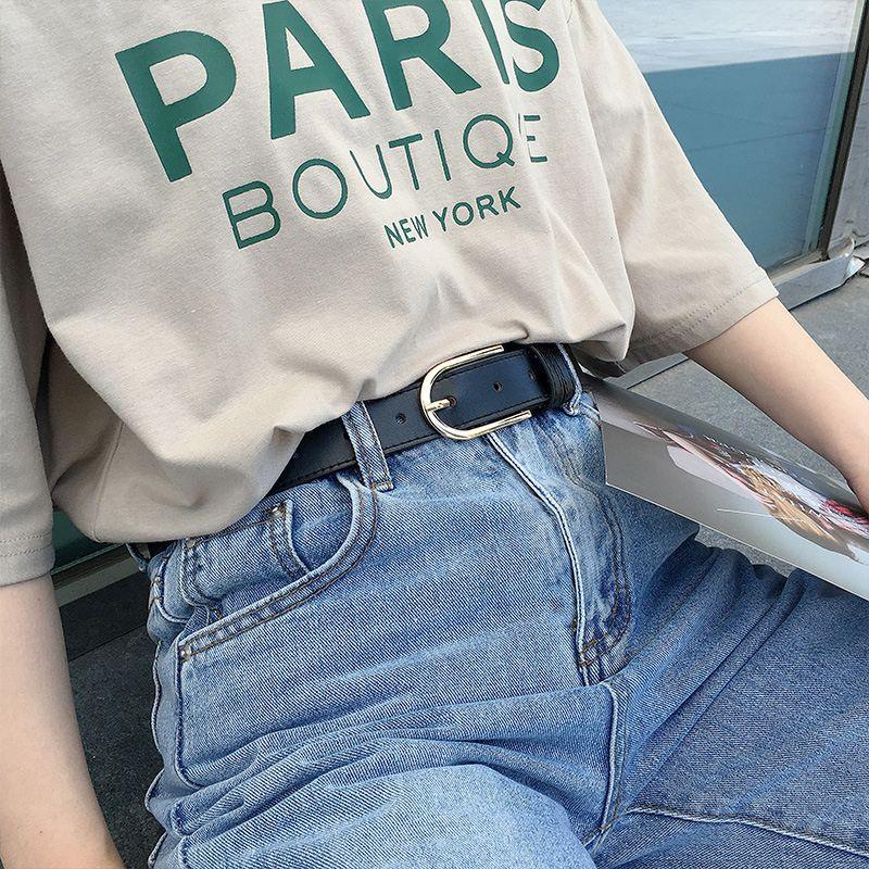 Ceinture classique pour femme à boucle en U disponible en grande taille, modèle Charlotte