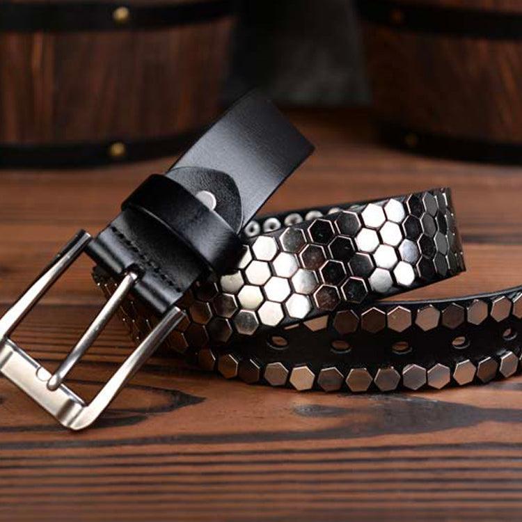 Ceinture Cloutée pour Femme ou Homme, modèle Osonia