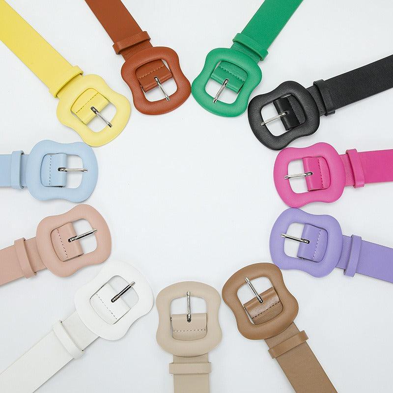 Ceinture colorée pour femme, modèle Piharii