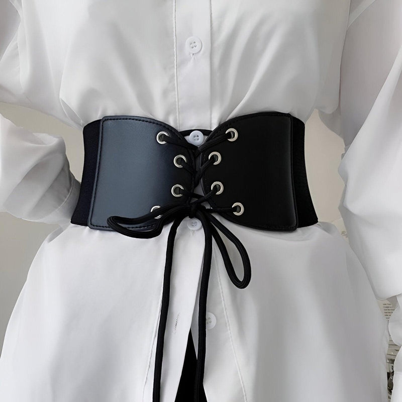 Ceinture corset à lacets, modèle Ava