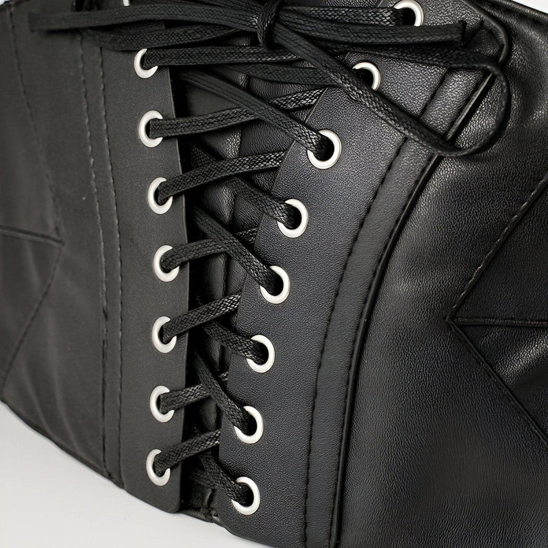 Ceinture corset large à lacets, modèle Sadie