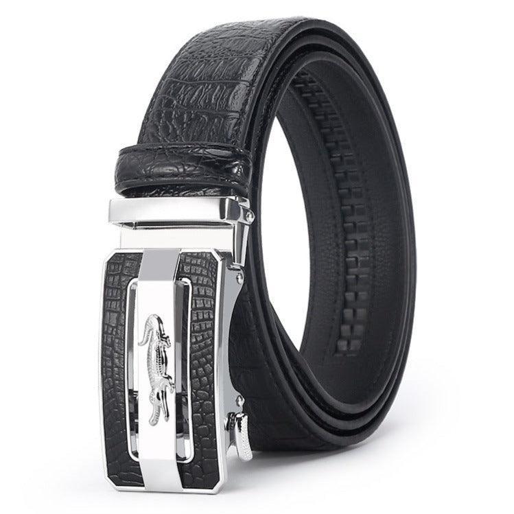 Ceinture de costume crocodile pour homme, modèle Tahir - La Boutique de la Ceinture