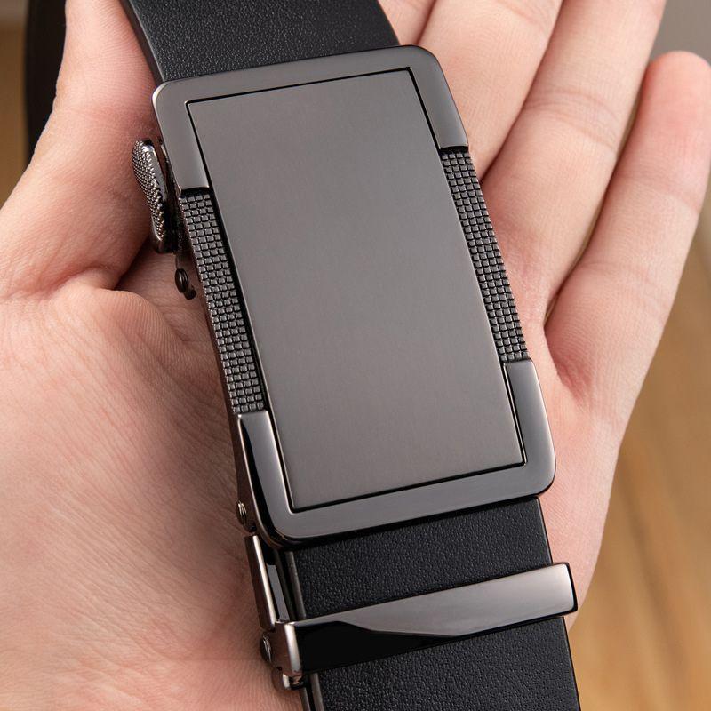 Ceinture de costume en cuir, boucle automatique, pour Homme, modèle Valentino