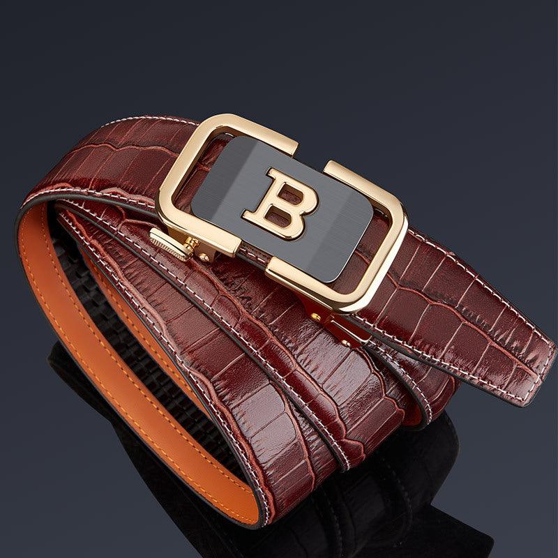 Ceinture de costume en cuir pour homme, modèle Balz