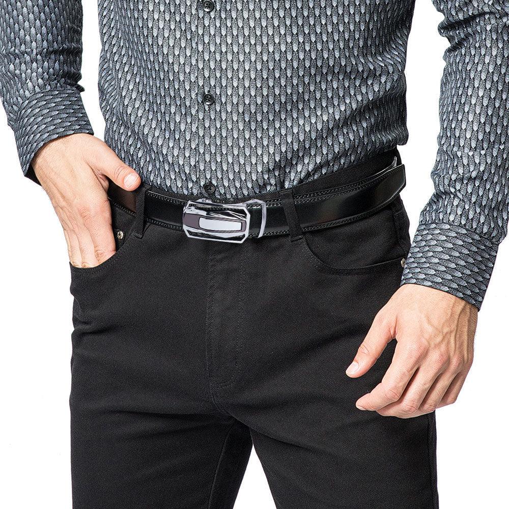Ceinture de costume en cuir pour homme, modèle Filipo - La Boutique de la Ceinture