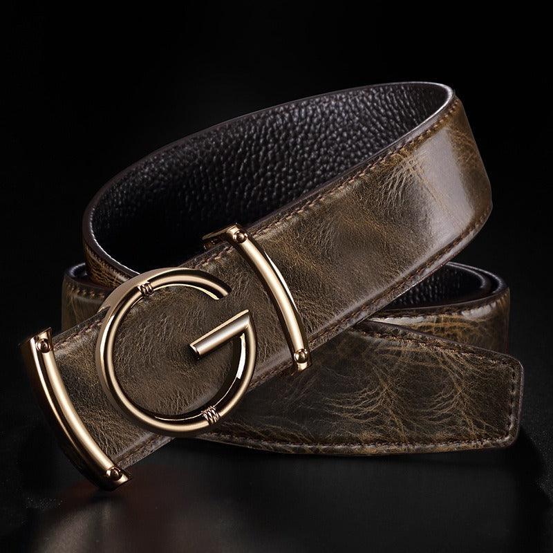 Ceinture de costume en cuir pour homme, modèle Giuseppe