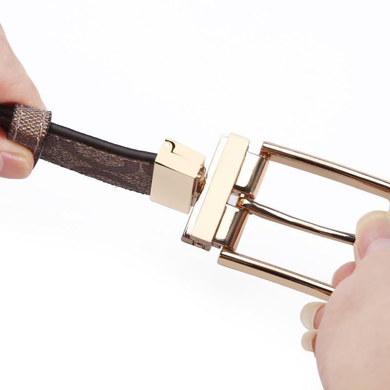 Ceinture de costume en cuir pour homme, modèle Steffen - La Boutique de la Ceinture